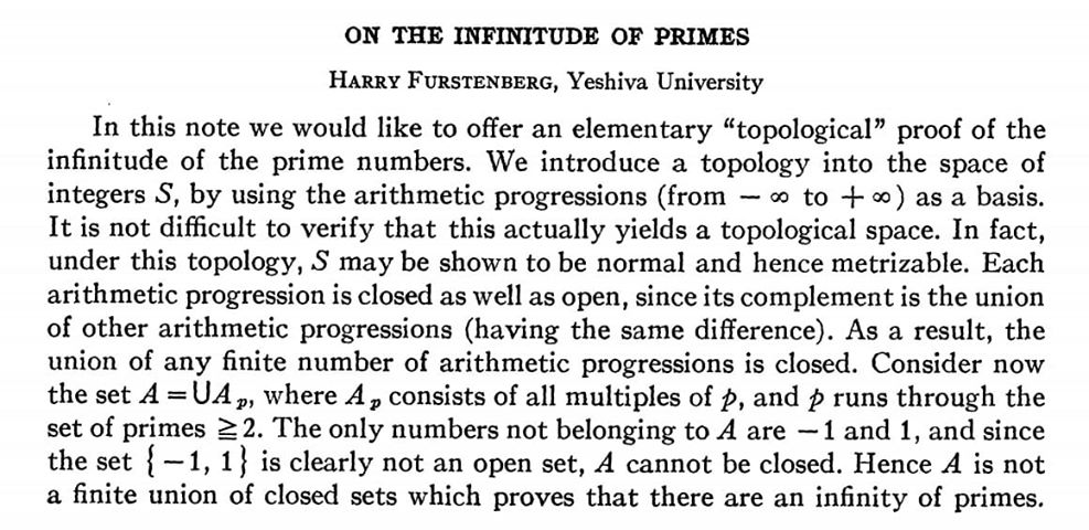Furstenberg's Proof on the Infinitude of Primes